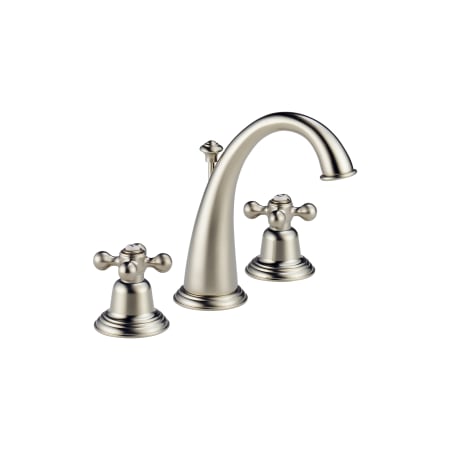 Brizo-6520LF-LHP-Faucet in Brilliance Brushed Nickel with Cross Handles