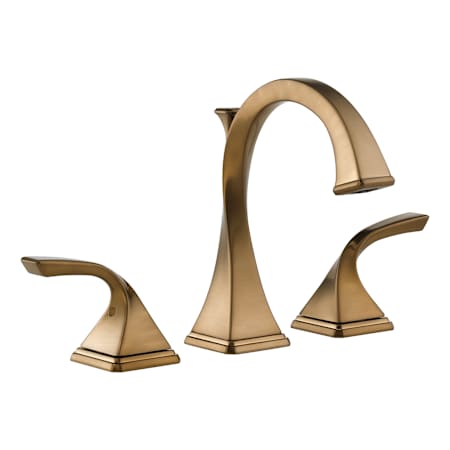 Brizo Virage 1.2 GPM Widespread Bathroom Faucet with Pop-Up Drain Assembly - Limited Lifetime Warranty Brilliance Brushed Bronze