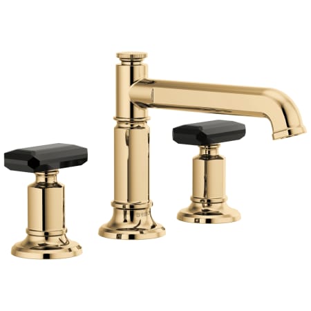 Brizo Invari 1.5 GPM Widespread Bathroom Faucet with Pop-Up Drain Assembly Less Handles - Limited Lifetime Warranty Polished Gold