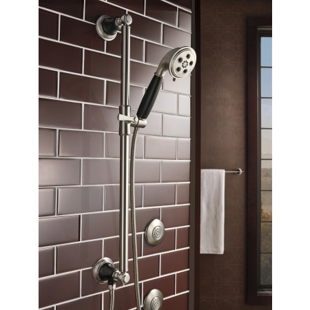 Brizo-692461-Handshower and Slide Bar in Luxe Nickel/Matte Black