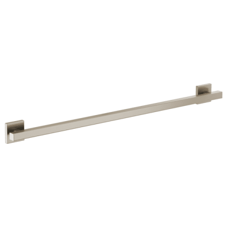 Brizo Modern 36" Grab Bar with Hidden Screws and Square Escutcheons Brilliance Brushed Nickel