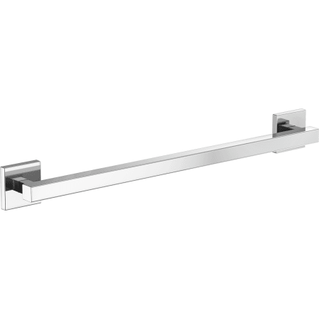 Brizo Modern 24" Grab Bar with Hidden Screws and Square Escutcheons Chrome