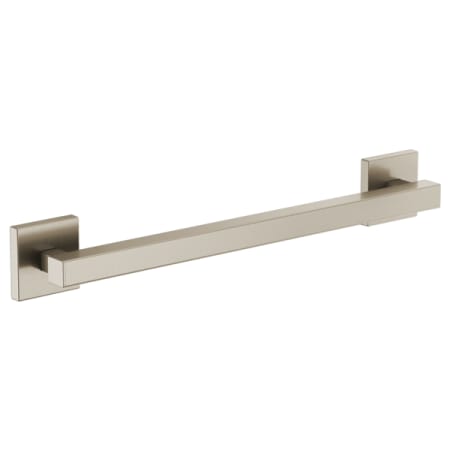 Brizo Modern 18" Grab Bar with Square Escutcheons Brilliance Brushed Nickel