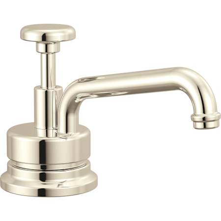 Brizo Faircroft Deck Mounted Soap/Lotion Dispenser with 13 oz Capacity Brilliance Polished Nickel