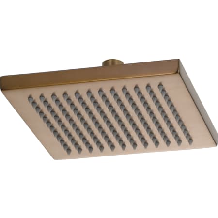 Brizo Essential 2.5 GPM 8" Single Function Square Metal Raincan Shower Head Brilliance Brushed Bronze