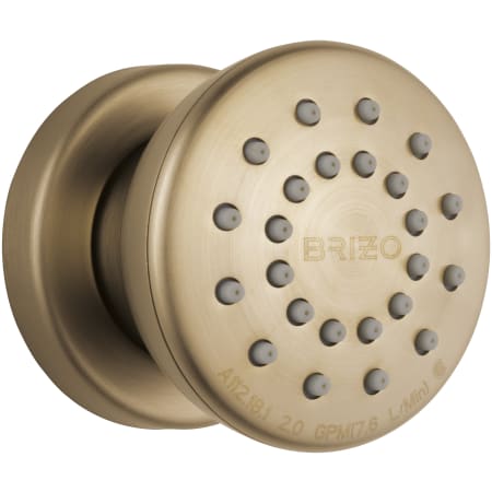 Brizo Essential Single Function Round 1.75 GPM Body Spray Luxe Gold