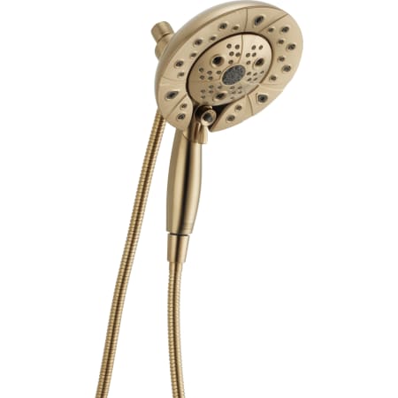 Brizo Hydrati 2-in-1 1.75 GPM Multi Function Shower Head and Hand Shower Package with Integrated diverter and Shower Hose Luxe Gold