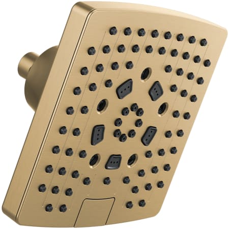 Brizo Essential 1.75 GPM H2Okinetic Square Multifunction Showerhead Luxe Gold