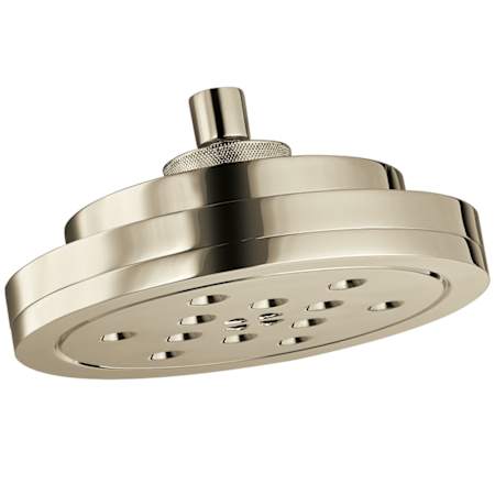 Brizo Litze 2.5 GPM 8" Multi Function Shower Wall Mount Head with H2Okinetic Technology Brilliance Polished Nickel