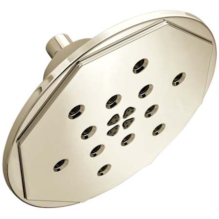 Brizo Rook 2.5 GPM 8" Multi Function Shower Wall Mount Head with H2Okinetic Technology Brilliance Polished Nickel
