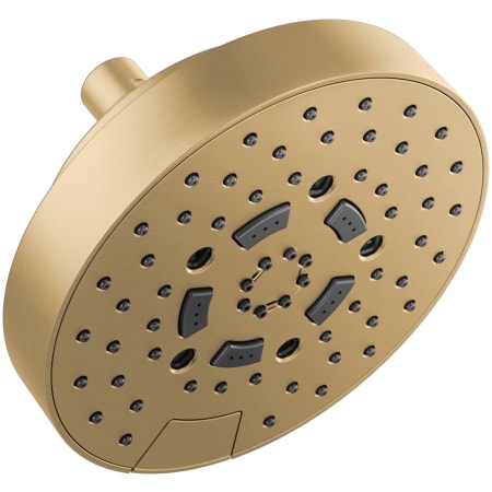 Brizo Essential 2.5 GPM Multi Function Shower Head with Touch-Clean and H2Okinetic Technologies Luxe Gold