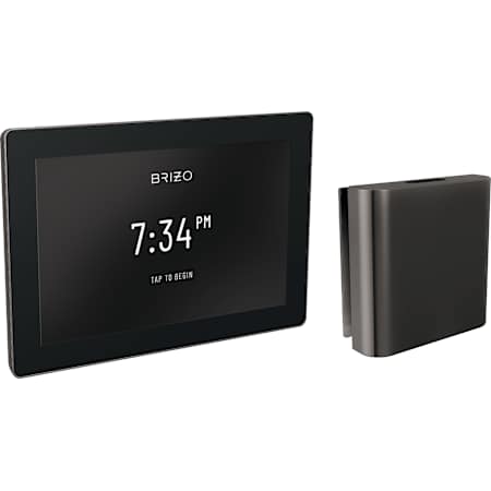 Brizo SensoriPlus Digital Control Unit and Mystix Square Steam Head - Less Rough In Lumicoat Black Onyx