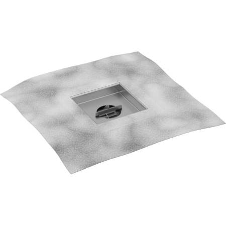 Brizo 4" Square Point Drain Rough with Removable Hair Catcher - Less Drain N/A