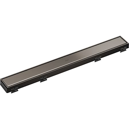 Brizo 24" Reversible Linear Shower Drain with Dual Grate Installation - Less Rough In Brilliance Black Onyx