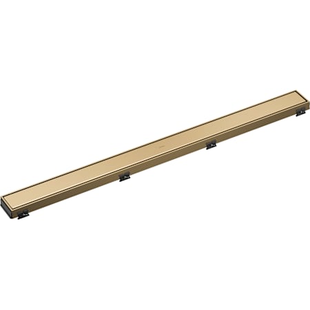 Brizo 36" Reversible Linear Shower Drain with Dual Grate Installation - Less Rough In Luxe Gold