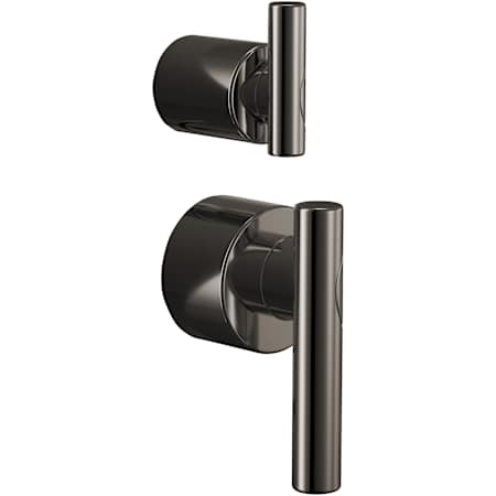 Brizo Roccesco Lever Handle Kit for Pressure Balance Valve Trim with Integrated Diverter Brilliance Black Onyx