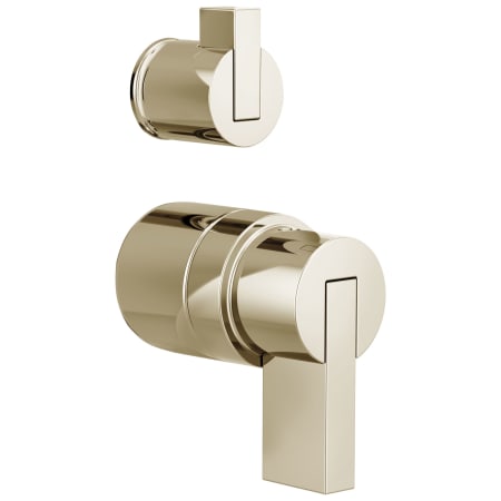 Brizo Litze Handle Kit for Pressure Balanced Valve Trim with Integrated Diverter - Lever Brilliance Polished Nickel