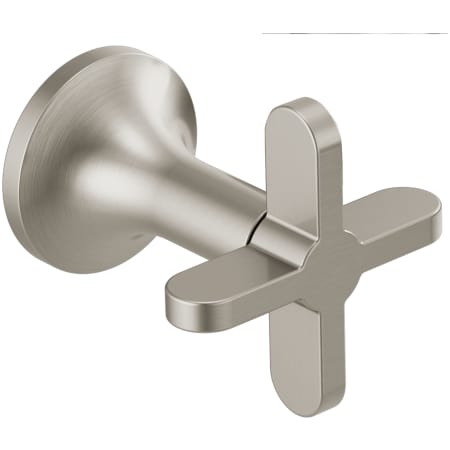 Brizo Odin Wall Mount Tub Filler Cross Handles Only - Less Trim Brilliance Brushed Nickel