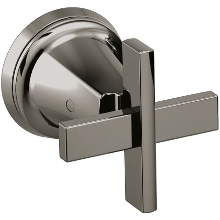 Brizo Levoir Wall Mounted Tub Filler Cross Handle Kit - Set of 2 Brilliance Black Onyx