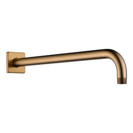 Brizo Essential 16" Wall Mounted Shower Arm and Square Flange Brilliance Brushed Bronze