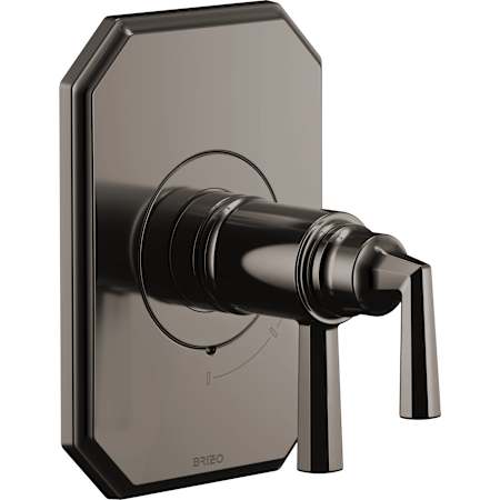 Brizo Beauclere Thermostatic Valve Trim Only with Integrated Volume Control - Less Rough In Brilliance Black Onyx