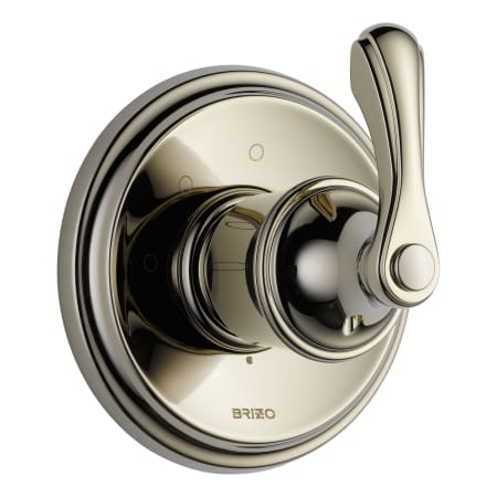 Brizo Charlotte Three Function Diverter Valve Trim Less Rough-In Valve - Two Independent Positions, One Shared Position Brilliance Polished Nickel