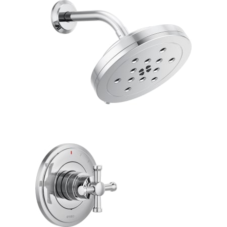 Brizo Atavis Pressure Balanced Shower Only Trim Package with 1.75 GPM Multi Function Shower Head - Less Handle and Rough In Chrome