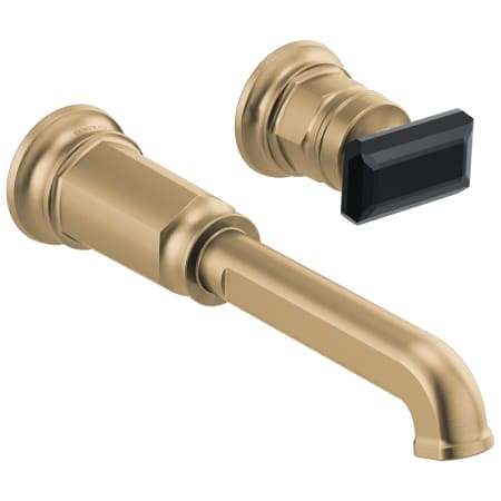 Brizo Invari 1.5 GPM Wall Mounted Single Hole Bathroom Faucet Less Handle and Rough In - Limited Lifetime Warranty Luxe Gold