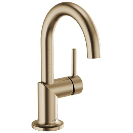 Brizo Odin 1.2 GPM Single Hole Bathroom Faucet with Single Handle Less Drain Assembly - Limited Lifetime Warranty Luxe Gold