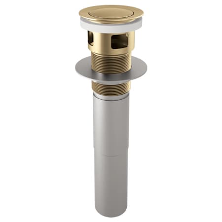 Brizo 1-5/8" Push Pop-Up Drain Assembly with Overflow Luxe Gold