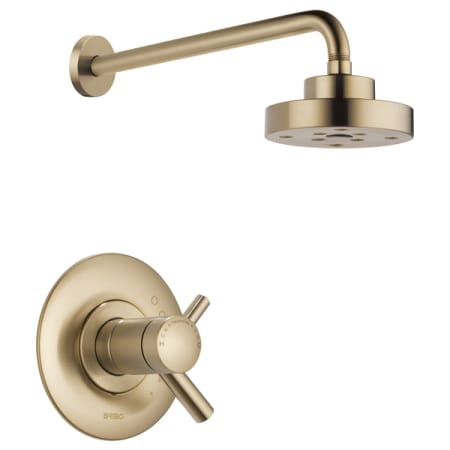 Brizo Odin Thermostatic Shower Only with Integrated Volume Control - Less Rough-In Valve Luxe Gold
