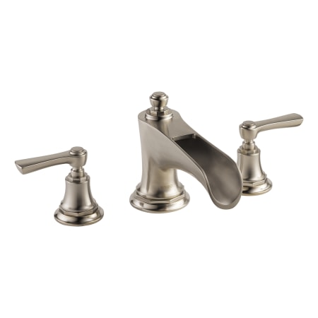 Brizo Rook Waterfall Deck Mounted Roman Tub Filler Trim - Less Handles Luxe Nickel