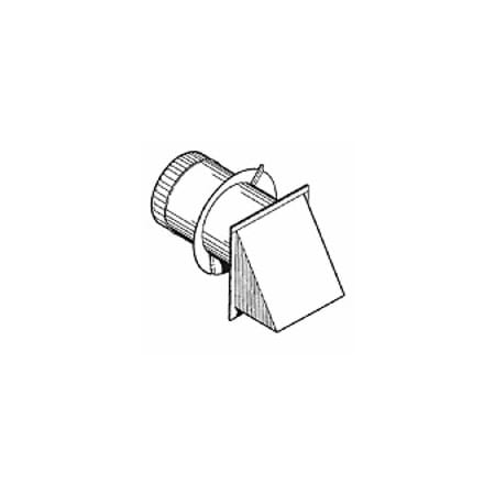 Broan Pressure Relief Damper with Wall Cap and 6" Collar na