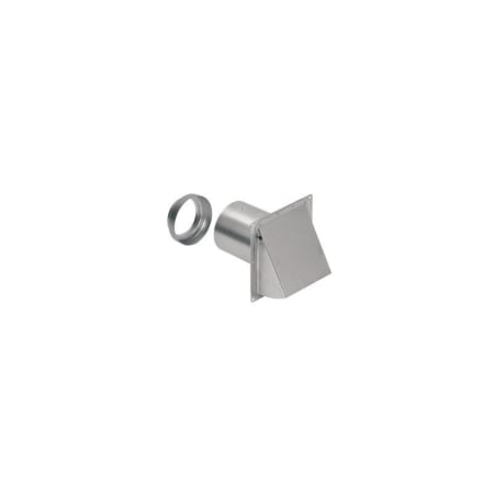 Broan 3" or 4" Round Duct Aluminum Wall Cap with Damper - Pack of 6 Aluminum