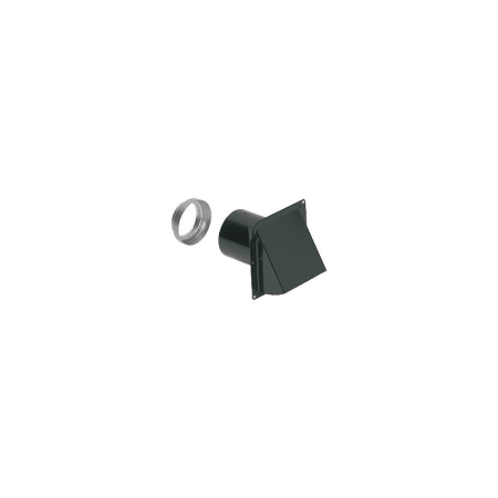 Broan 3" or 4" Round Duct Black Wall Cap with Damper N/A