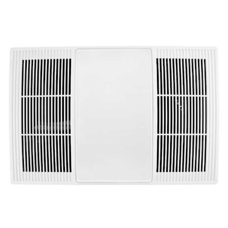 Broan 100/110 CFM Heater Exhaust Cover Upgrade With Dimmable LED and Color Adjustable CCT Lighting (single pack) White