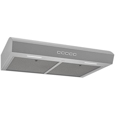 Broan MTR2 Series 130 - 350 CFM 30 Inch Wide Under Cabinet Range Hood with EZ1 Brackets Stainless Steel