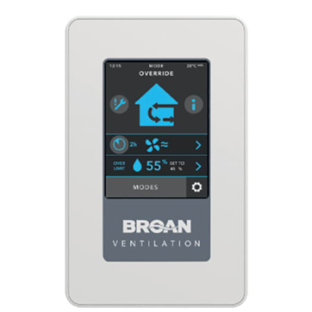 Broan Advanced Touchscreen Control White