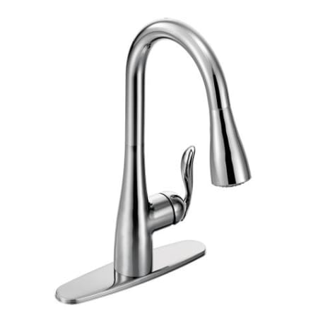 Chrome Faucet with Escutcheon