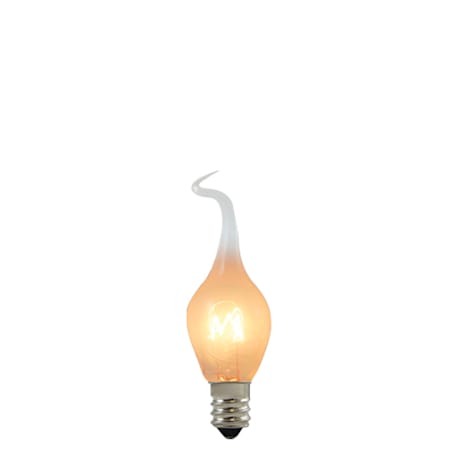 Bulbrite 6 Watt Dimmable S6 Candelabra (E12) Incandescent Bulb- 0 Lumens and 2700K Silicone