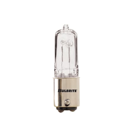 Bulbrite 75 Watt Dimmable T4 BA15D Halogen Bulb- 1350 Lumens and 2900K Clear