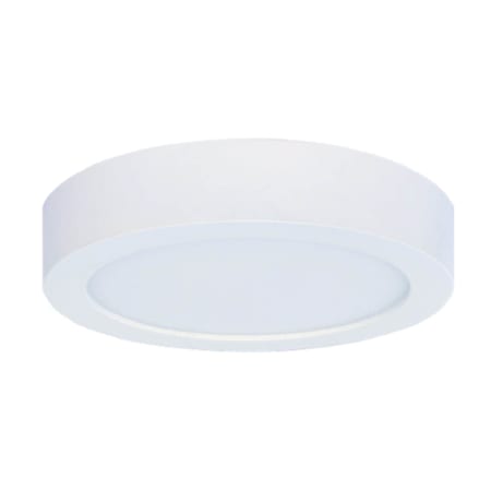 Bulbrite 6" Wide LED Flush Mount Drum Ceiling Fixture - Circular Silver / 2700K