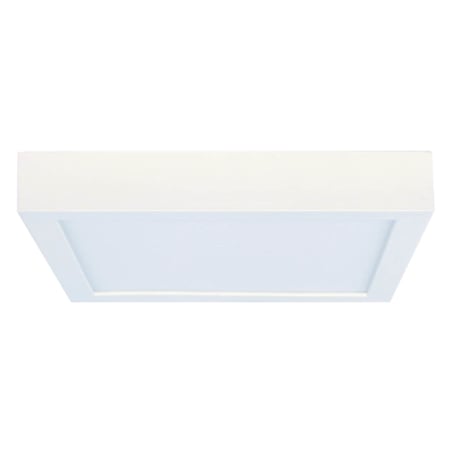 Bulbrite 7" Wide LED Flush Mount Square Ceiling Fixture - Square Silver