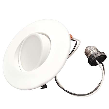 Bulbrite Canless Recessed Fixture 2700K with 4" Open Trims White