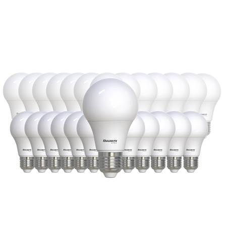 Bulbrite Pack of (25) 9 Watt Dimmable A19 Medium (E26) LED Bulbs- 800 Lumens, 2700K, and 90CRI Frost