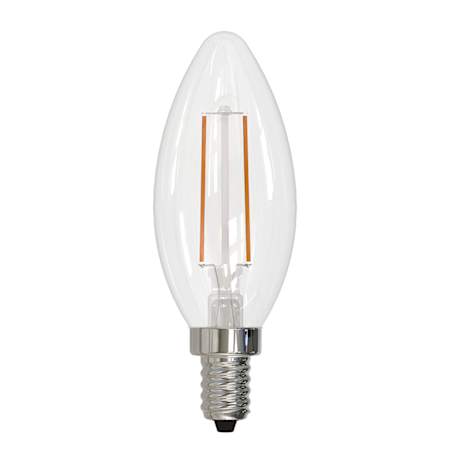 Bulbrite 4.1 Watt Dimmable B11 Candelabra (E12) LED Bulb- 400 Lumens, 4000K, and 80CRI Clear