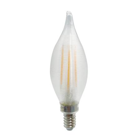 Bulbrite 4 Watt Dimmable C11 Candelabra (E12) LED Bulb- 350 Lumens, 2700K, and 90CRI Satin