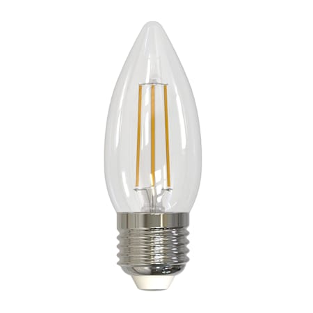 Bulbrite 5.5 Watt Dimmable B11 Medium (E26) LED Bulb- 500 Lumens, 2700K, and 90CRI Clear