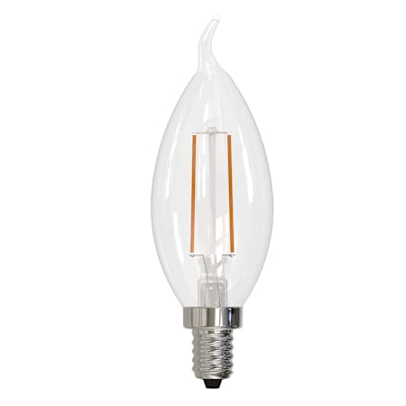 Bulbrite 2.5 Watt Dimmable CA10 Candelabra (E12) LED Bulb- 250 Lumens, 2700K, and 80CRI Clear