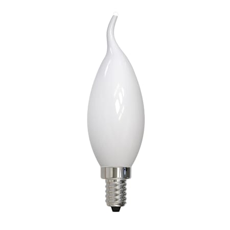 Bulbrite 4 Watt Dimmable CA10 Candelabra (E12) LED Bulb- 300 Lumens, 2700K, and 90CRI Milky